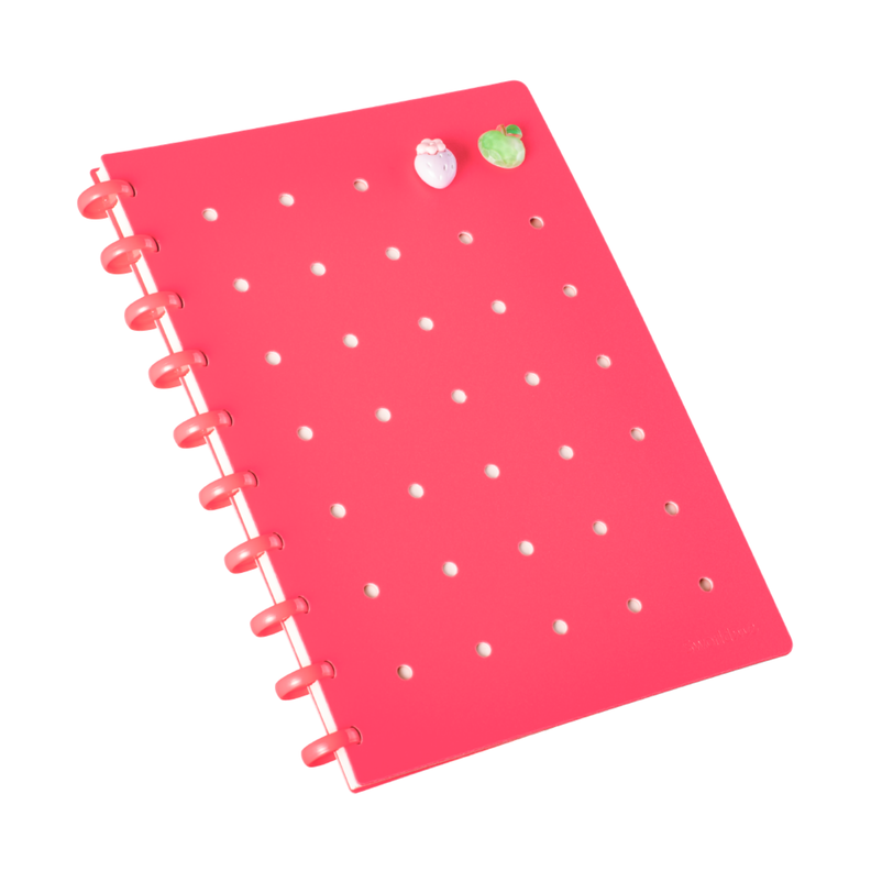 Cuaderno B5 c/ Pines Fucsia Anillado-2