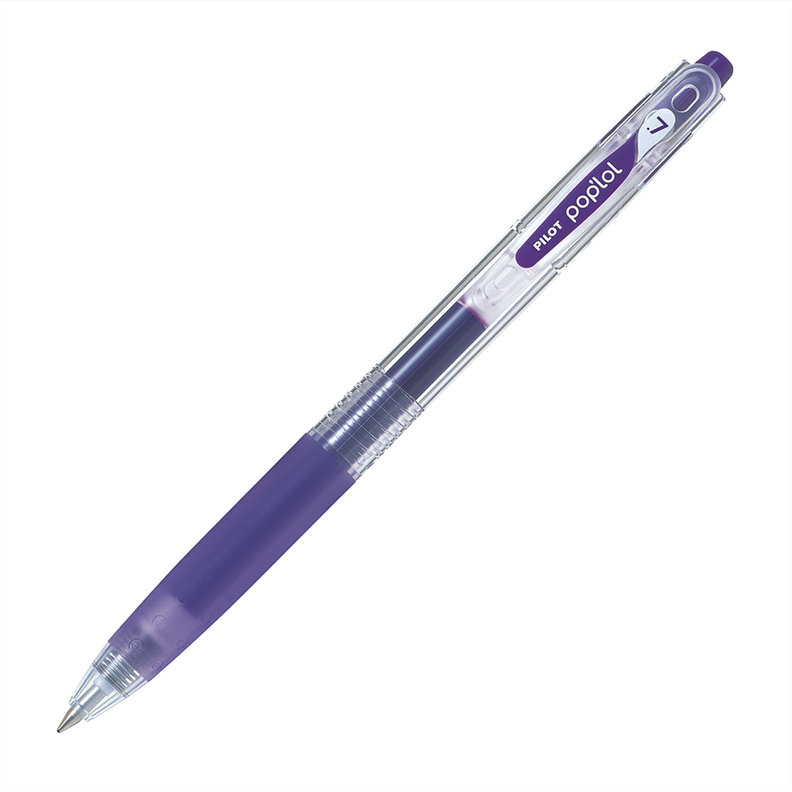 12 un. Lapiz Gel Pop´lol Violeta 0.7 mm.-0