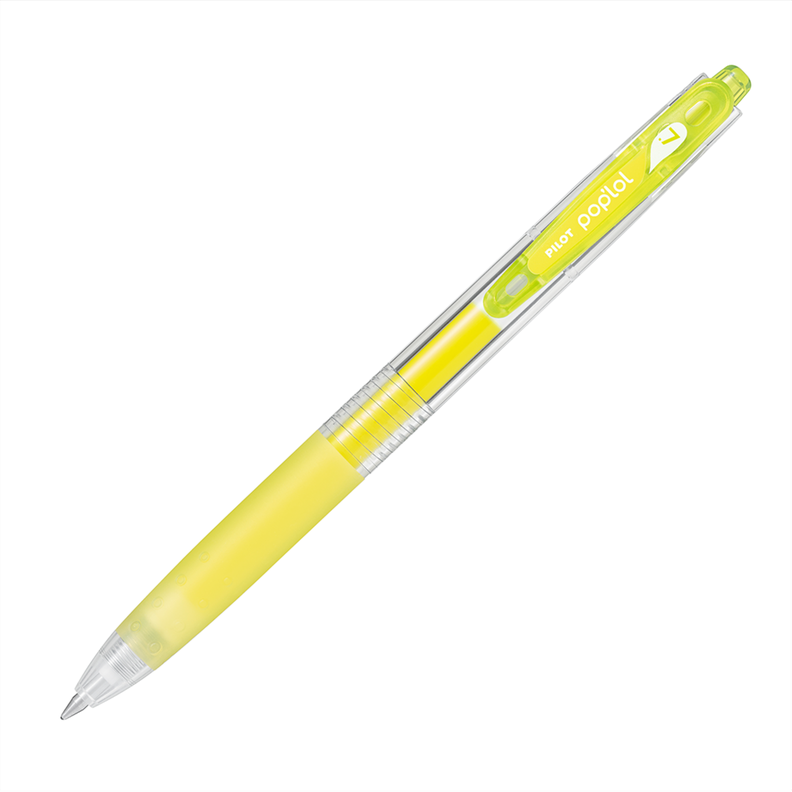 12 un. Lapiz Gel Pop´lol Neon Amarillo 0.7 mm.-0