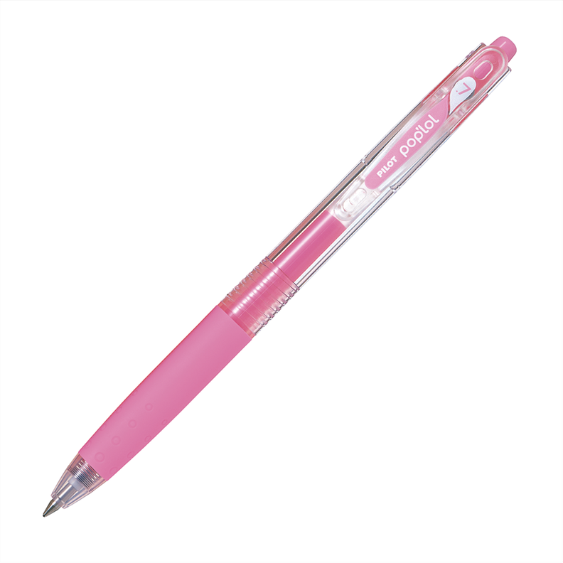 12 un. Lapiz Gel Pop´lol Rosado Pastel 0.7 mm.-1