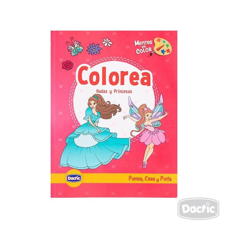 LIBRO HADAS Y PRINCESAS PARA COLOREAR-0