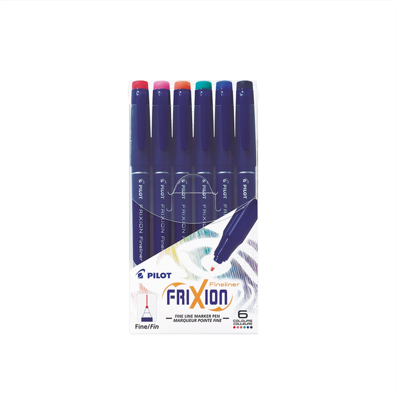 Set Marcadores Frixion Fineliner 6 ud Surtido