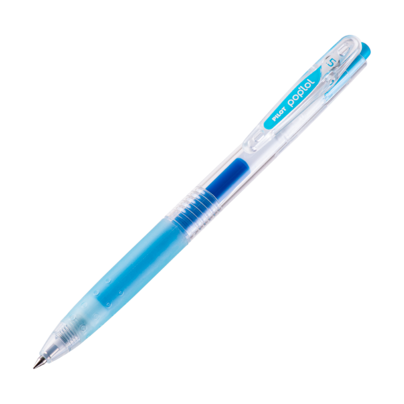 12 un. Lapiz Gel Pop´lol Turquesa 0.5 mm.-0