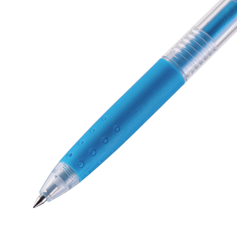 12 un. Lapiz Gel Pop´lol Azul Metalico 0.5 mm.-2