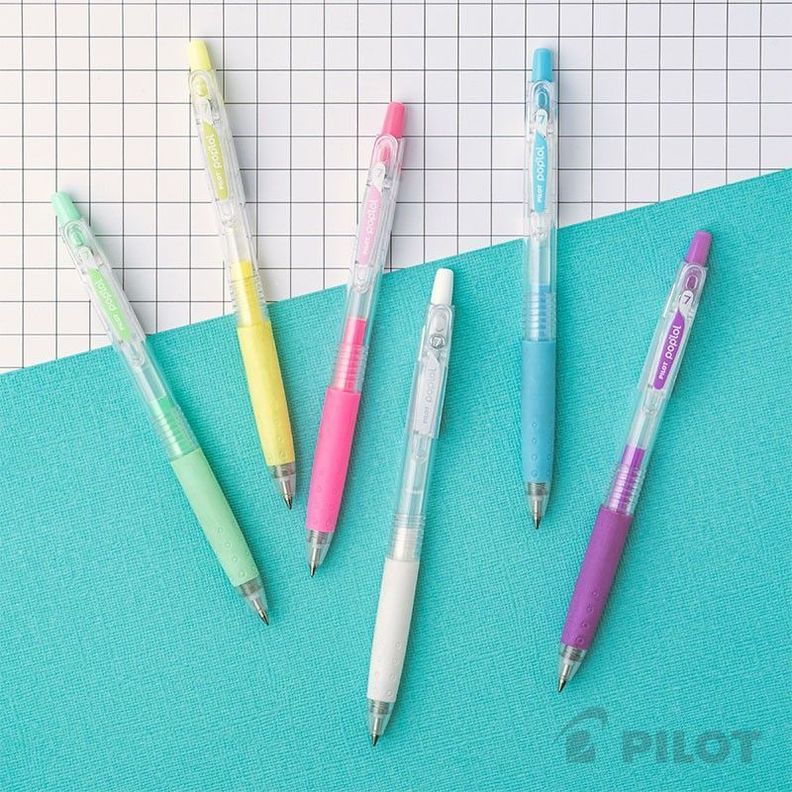 Set Lápiz Gel Poplol 0.7 Pasteles 6u PILOT-1