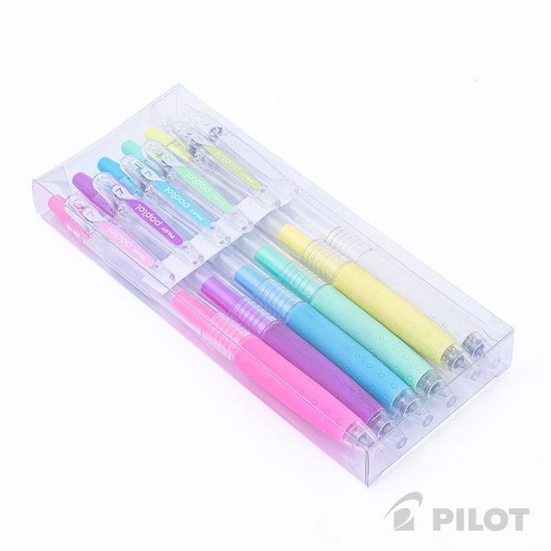 Set Lápiz Gel Poplol 0.7 Pasteles 6u PILOT-0