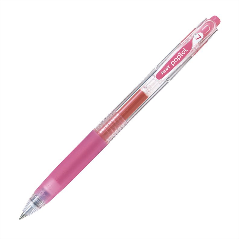 12 un. Lapiz Gel Pop´lol Rosado 0.7 mm.-0