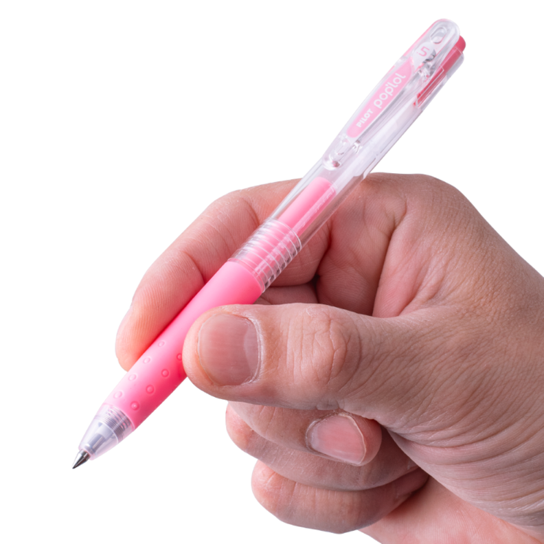 12 un. Lapiz Gel Pop´lol Rosado Pastel 0.5 mm.-3