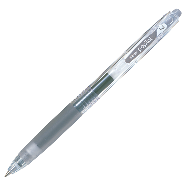12 un. Lapiz Gel Pop´lol Gris 0.7 mm.-1