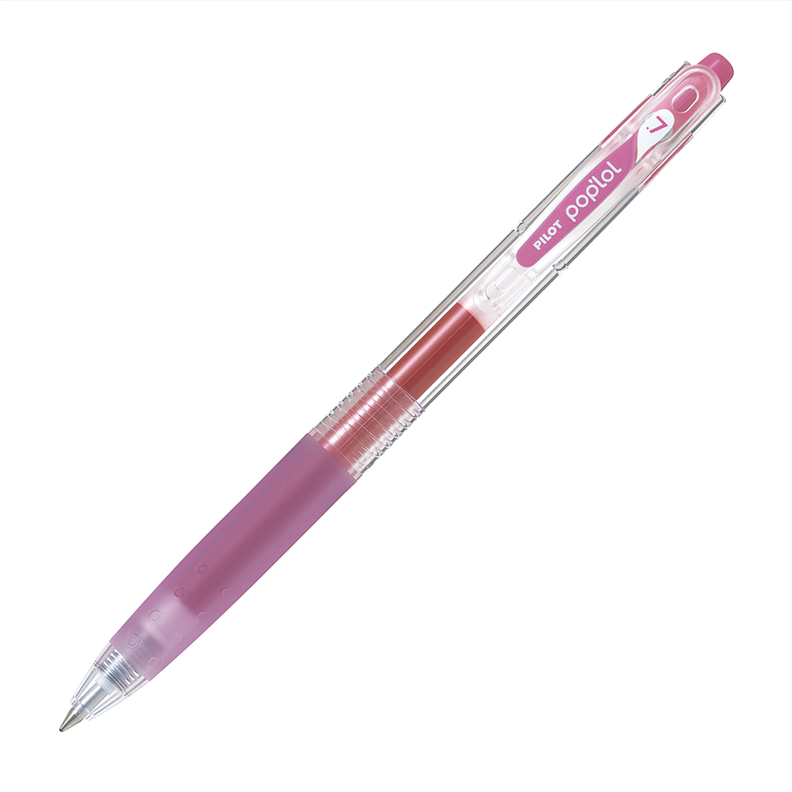 12 un. Lapiz Gel Pop´lol Rosado Rosa 0.7 mm.-1