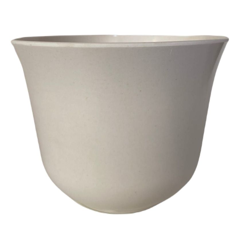 SET 2 MACETA BIODEGRADABLE CURVO BLANCO 16,5X13-0