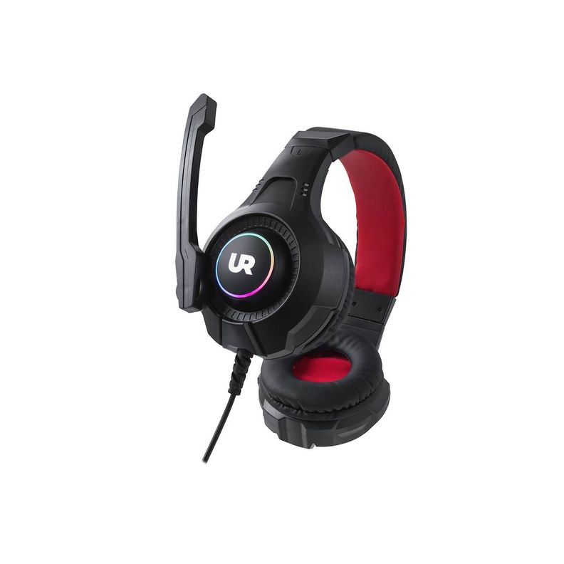 Audifonos Gamer Microfono USB Luces RGB Negro-0