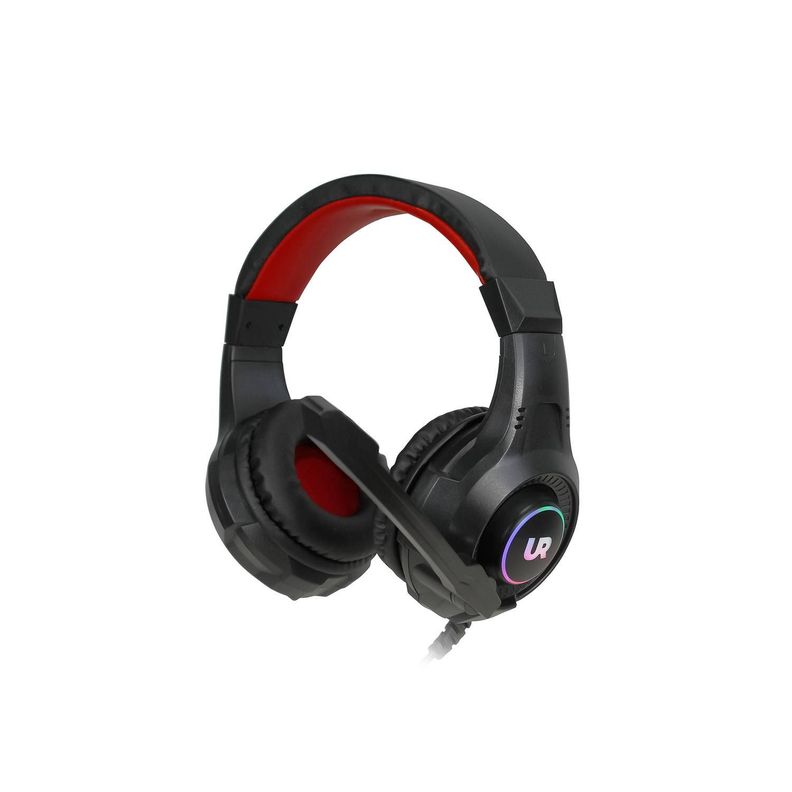 Audifonos Gamer Microfono USB Luces RGB Negro-3