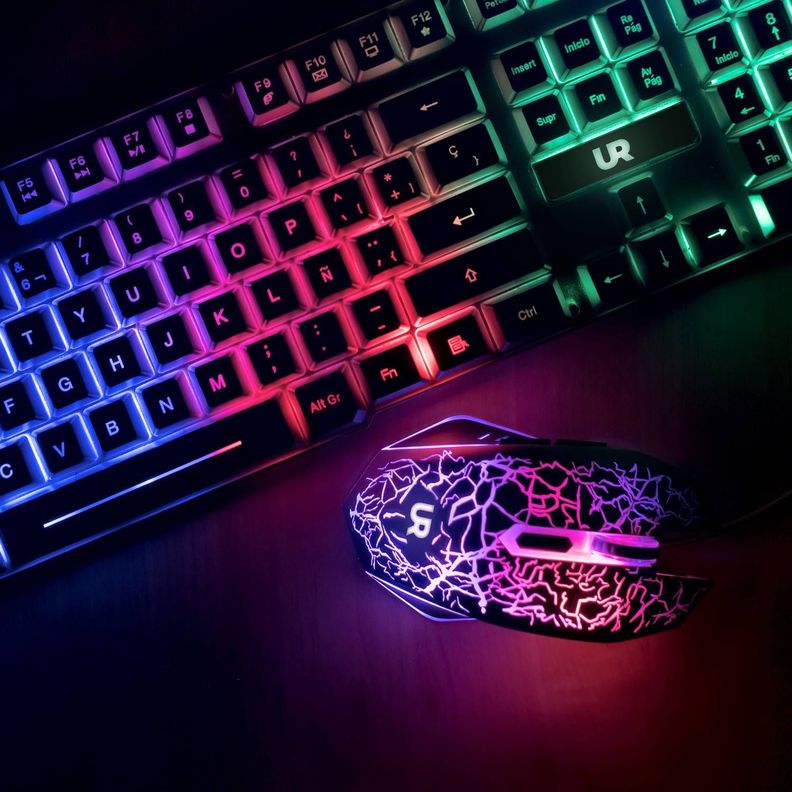 Kit Gamer Teclado Mouse y Mousepad XL Conexion USB-1