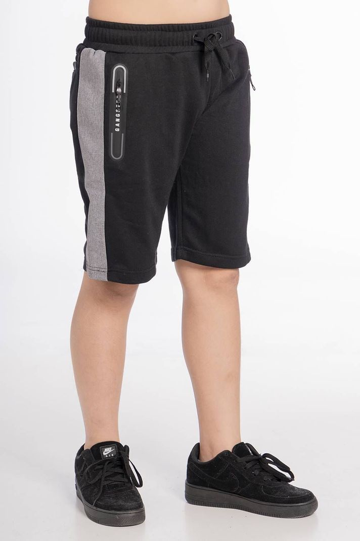 Teen Short Jogger Pocket Logo Negro Gangster-0