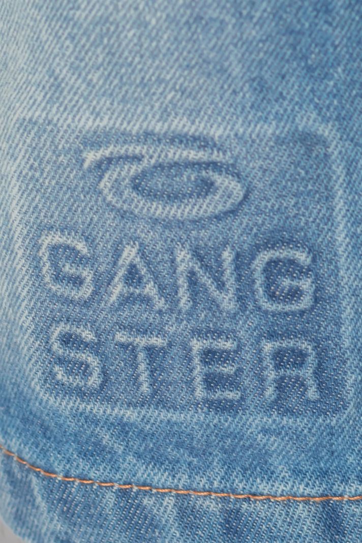 Short Bermuda Denim Liso Luxu Azul Gangster-2