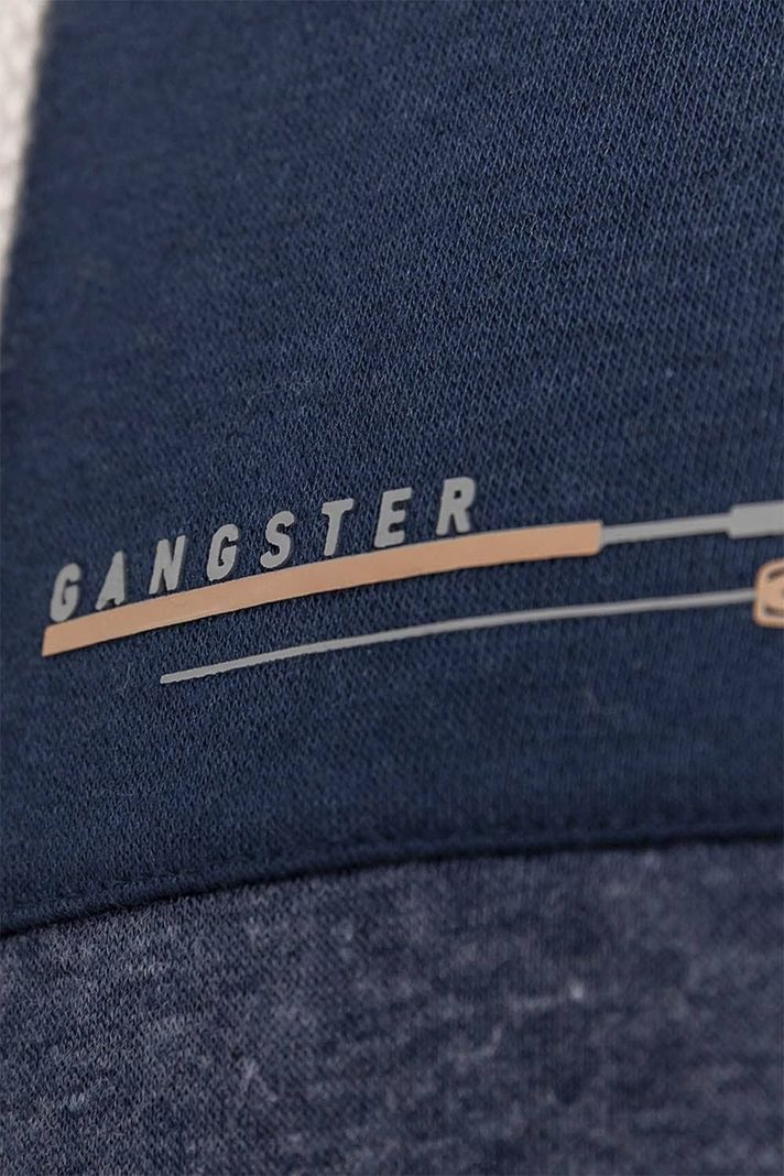 Polerón Full Zipper Fleece Cord Azul Gangster-5