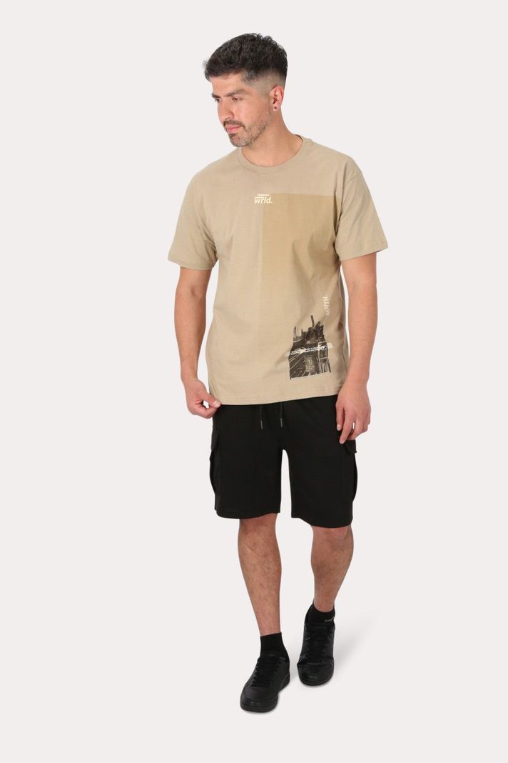 Polera Mc Básica Camel  Beige Overcore-3