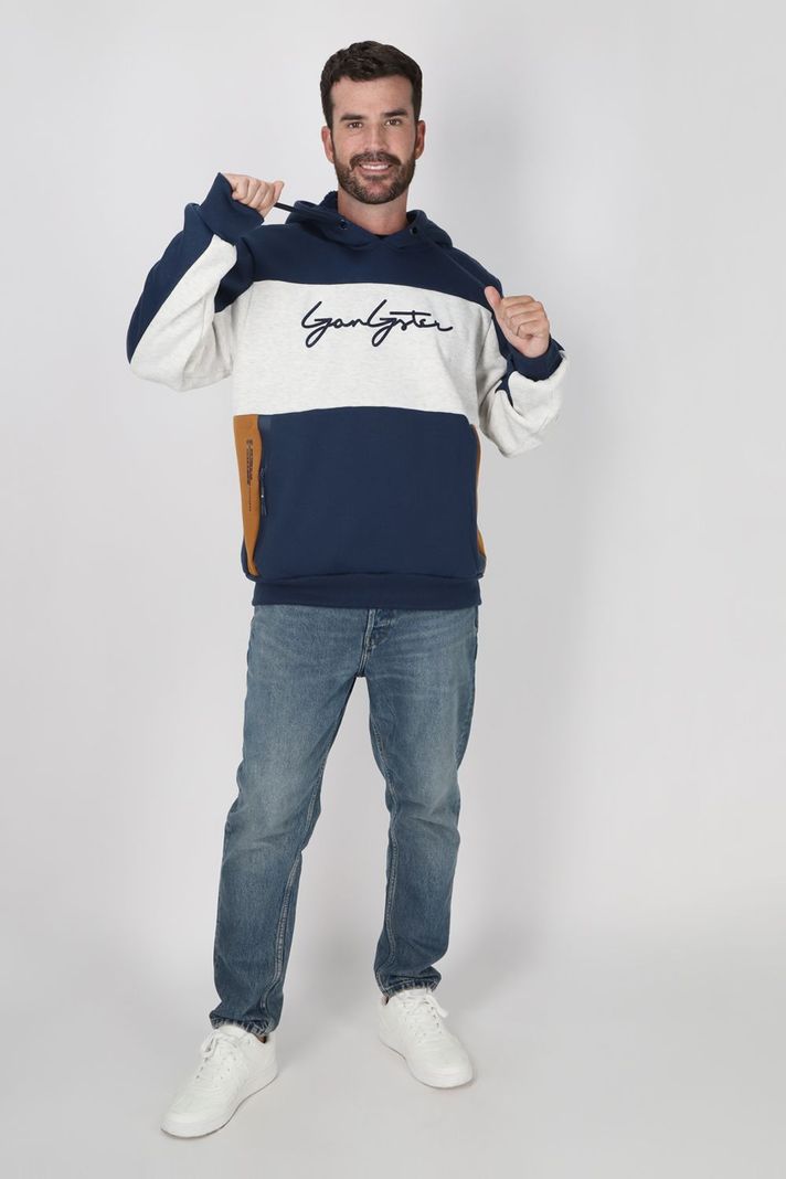 Poleron Hoodie Rim Azul Marino Gangster-3