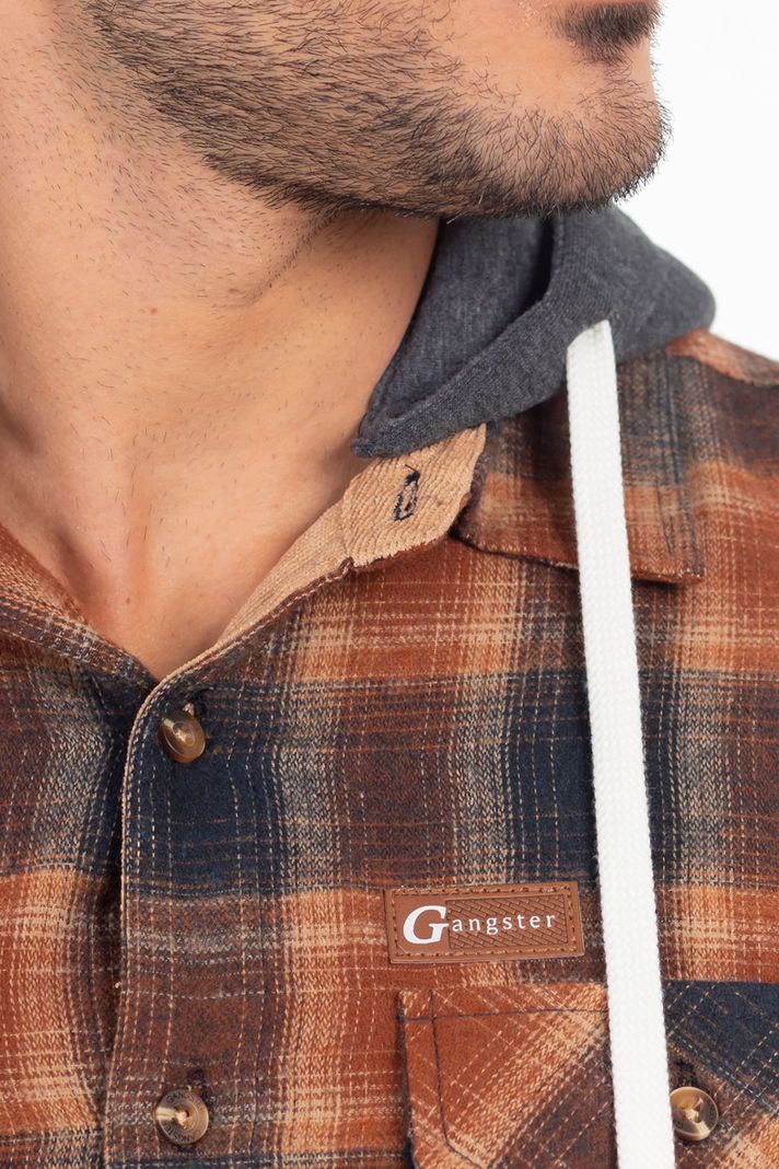 Camisa Ml Franela Grizzly Cafe Gangster-3