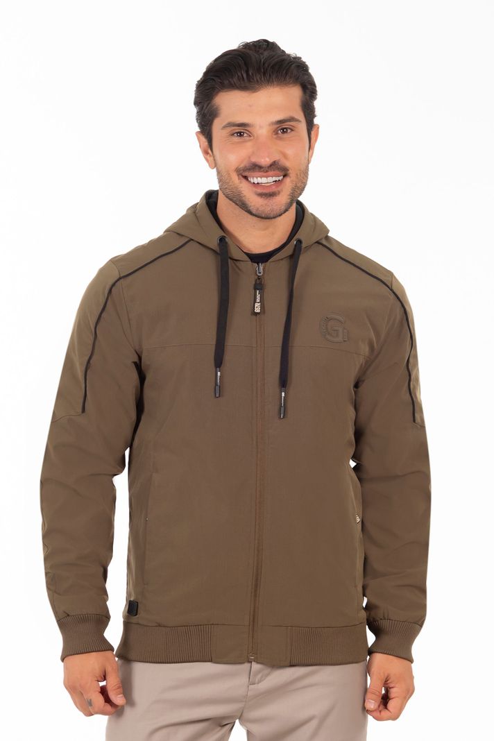 Cortaviento Reversible Flip Verde Oliva Gangster-0