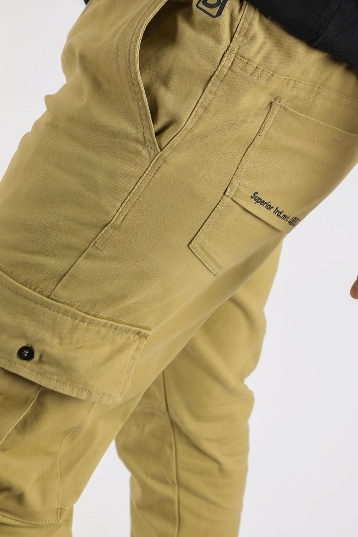 Pantalon Jogger Canvas Parachute Kaki Gangster-2