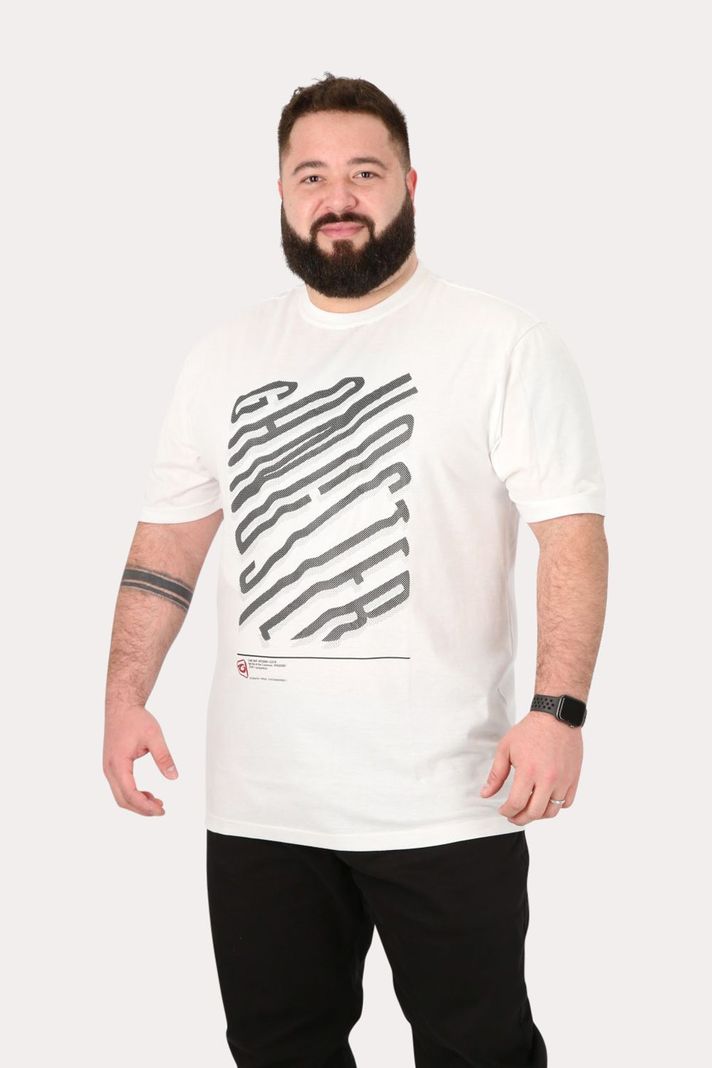 Plus Polera Mc Básica  Paraty Blanco Gangster-0