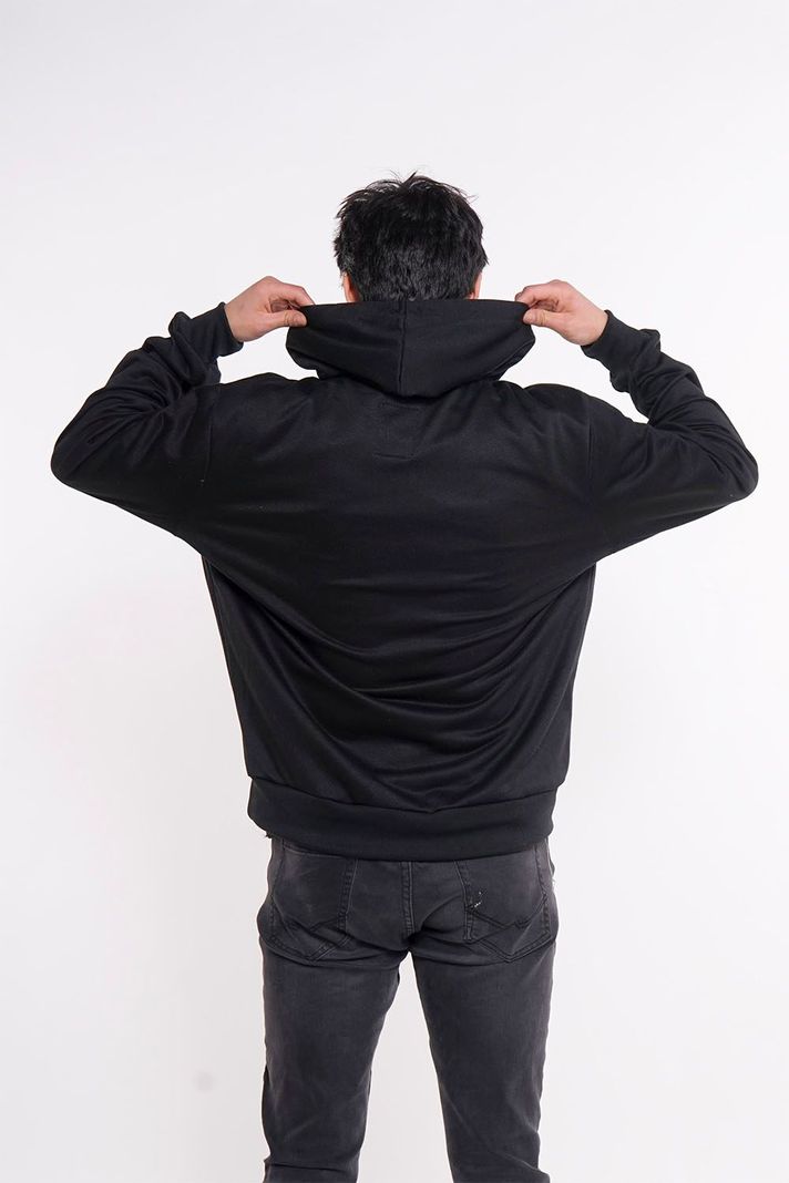 Poleron Hoodie Core Negro Gangster-1