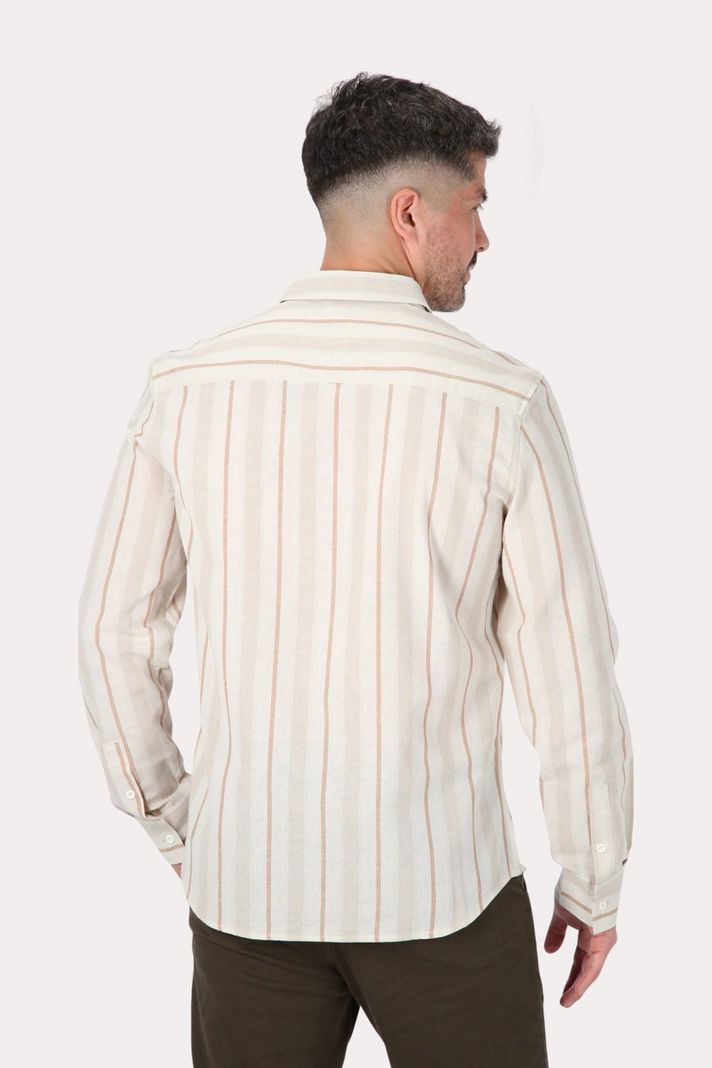 Camisa ML Fake Linho Cactos Blanco Gangster-1