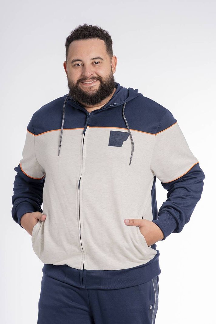 Plus Poleron Full Zipper Evolution Azul-0