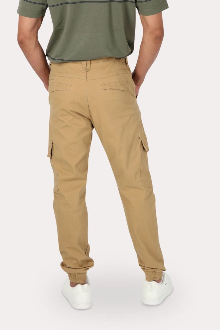 Pantalon Jogger Canvas Recruit Café Gangster-1