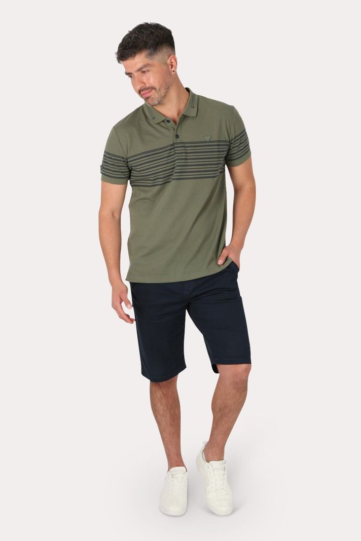 Polera Mc Polo Yard Dye Ace Verde Gangster-3