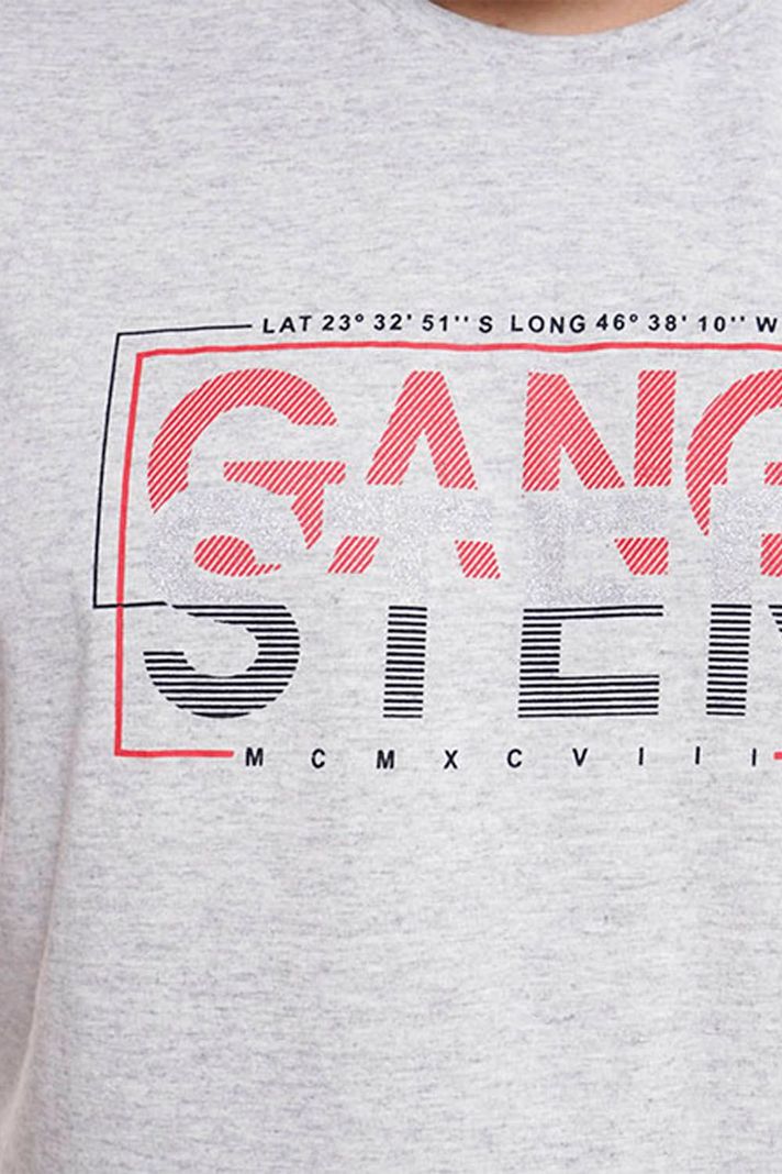 Plus Polera Mc Básica 1998 Gris Gangster-1