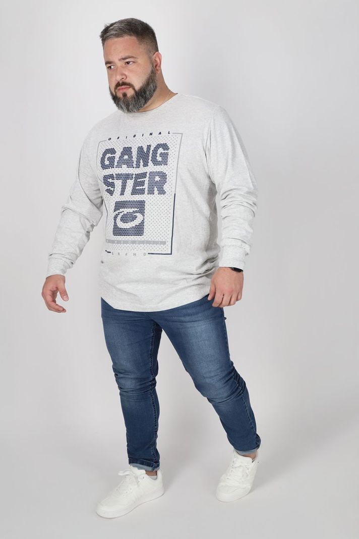 Plus Polera Manga Larga Fore Arena Gangster-3