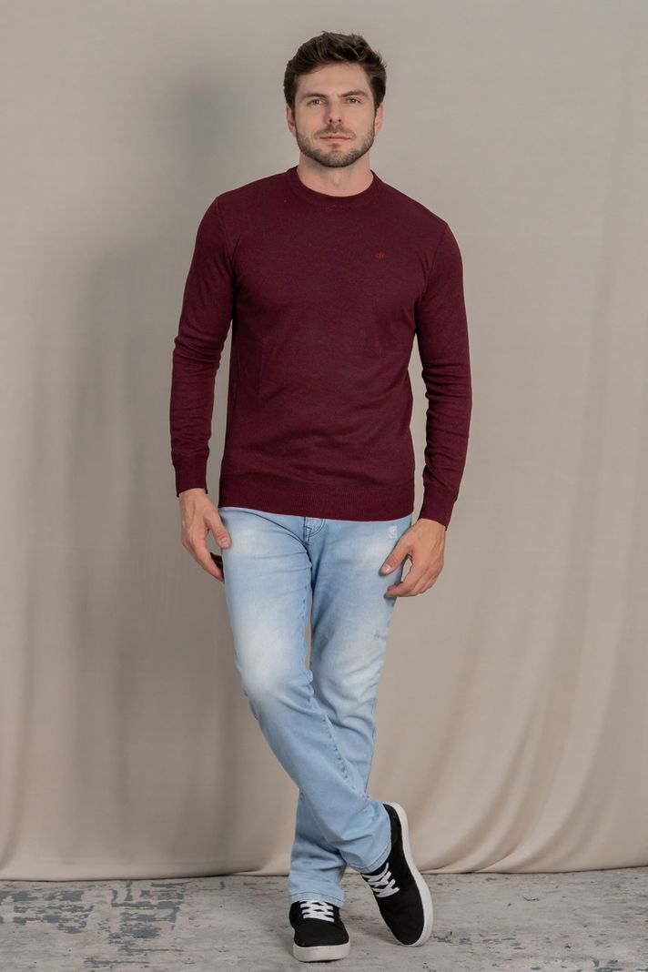 Chaleco  Liviano Plain Burdeo Gangster-2
