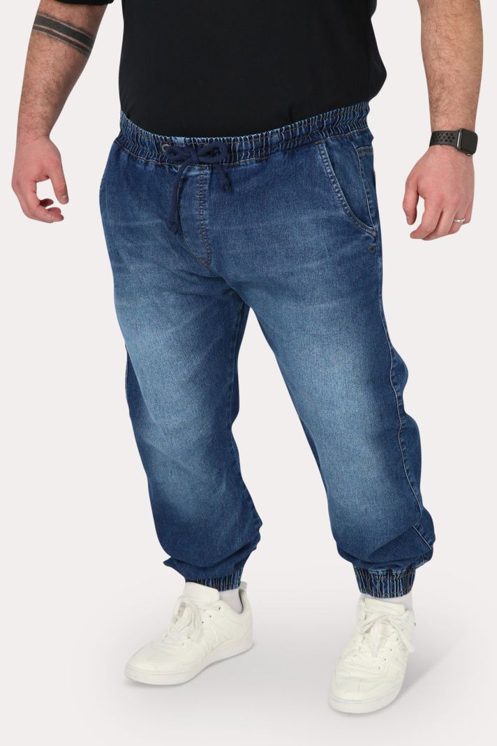 Plus Pantalon Jogger Denim 0 Azul Gangster-0
