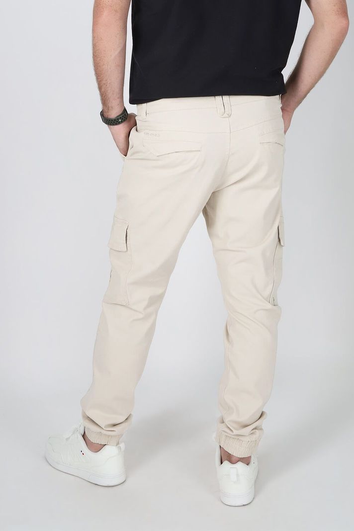 Pantalon Jogger Canvas Recruit Beige Gangster-1