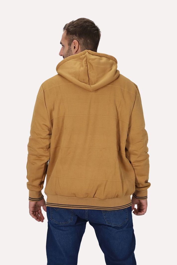 Plus Poleron Full Zipper Jacquard Sherpa Solaris Naranjo Gangster-1