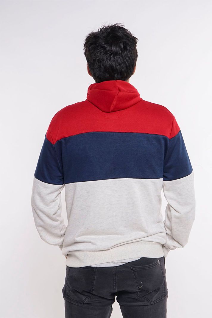 Poleron Full Zipper Carmel Rojo Gangster-1