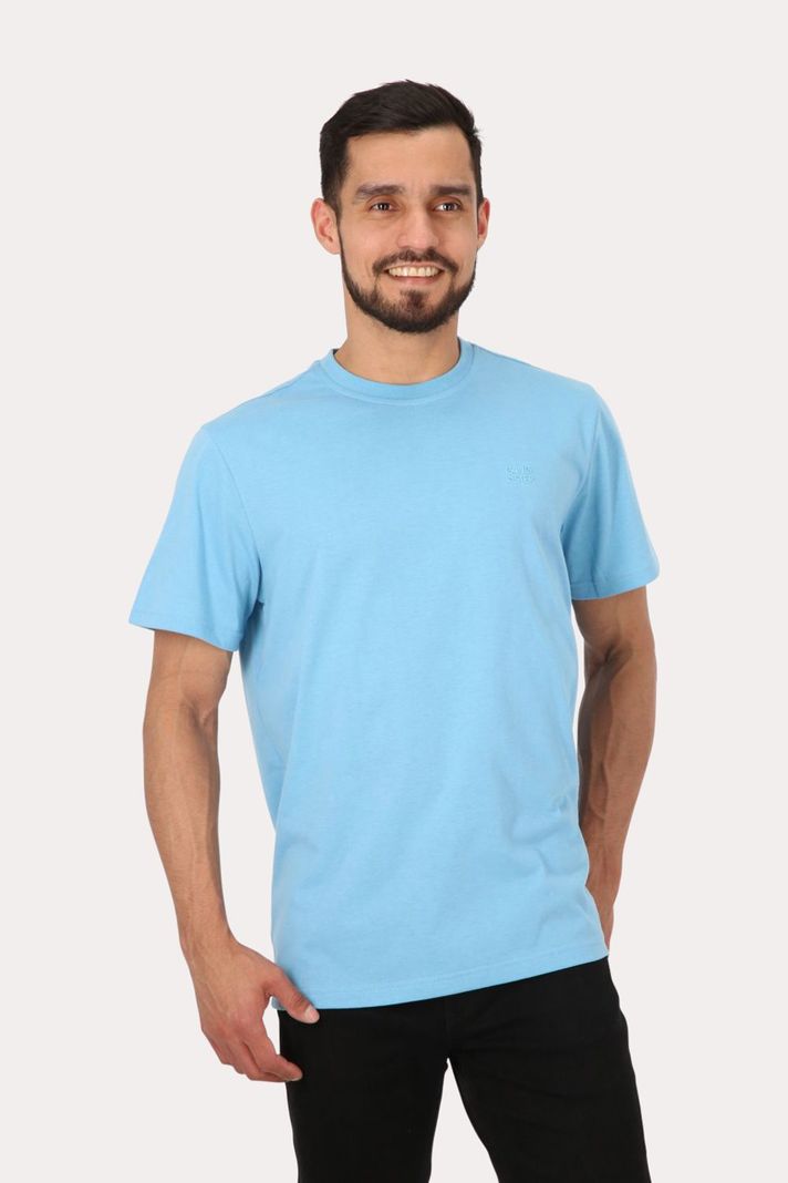 Polera Mc Básica  Classic Celeste Gangster-0