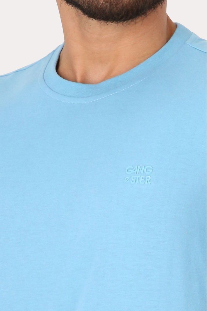 Polera Mc Básica  Classic Celeste Gangster-2