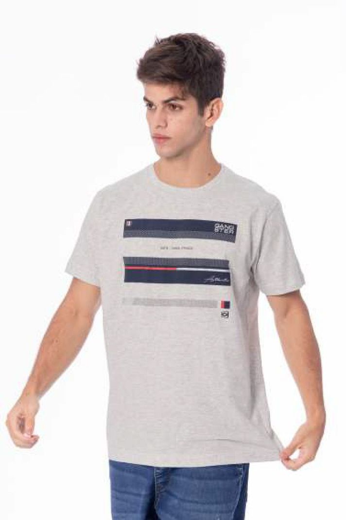 Teen Polera Mc Básica Paris Gris Gangster-0