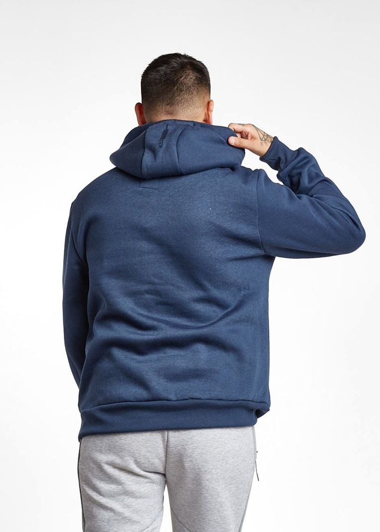 Poleron Hoodie Smooth Azul Marino Gangster-1
