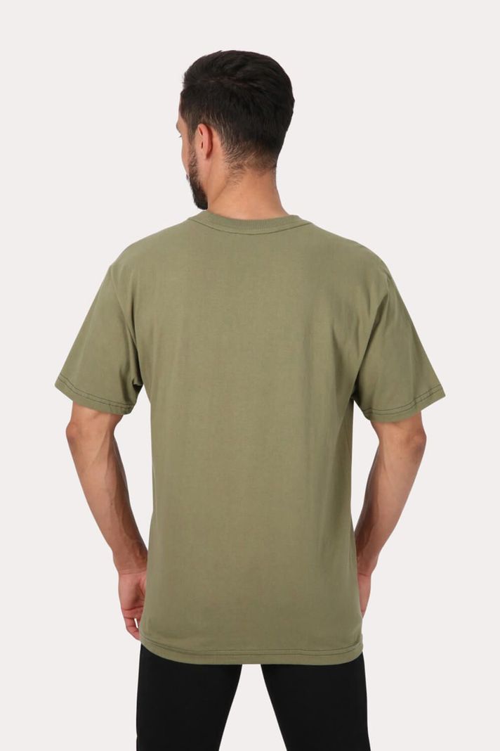 Polera Mc Básica Loose Fit 2  Verde Overcore-1