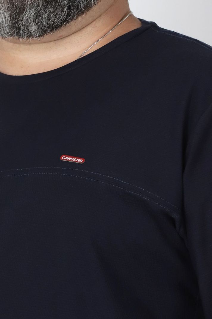 Plus Polera Manga Larga Final Azul Gangster-2