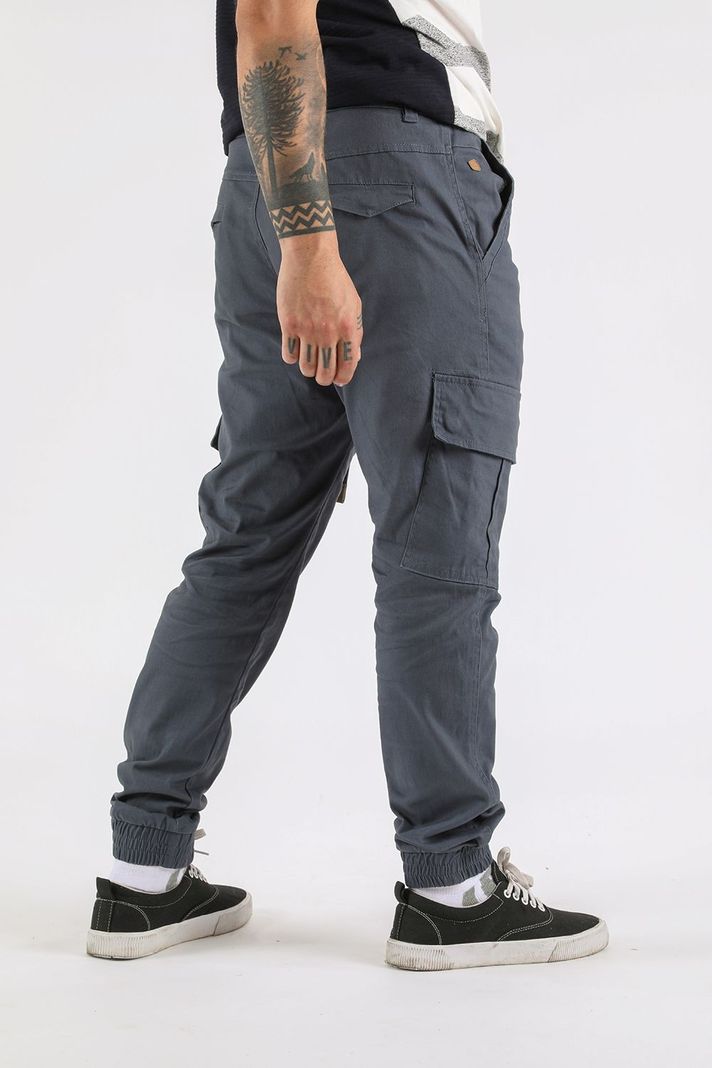 Pantalon Jogger Canvas Recruit Azul Gangster-1