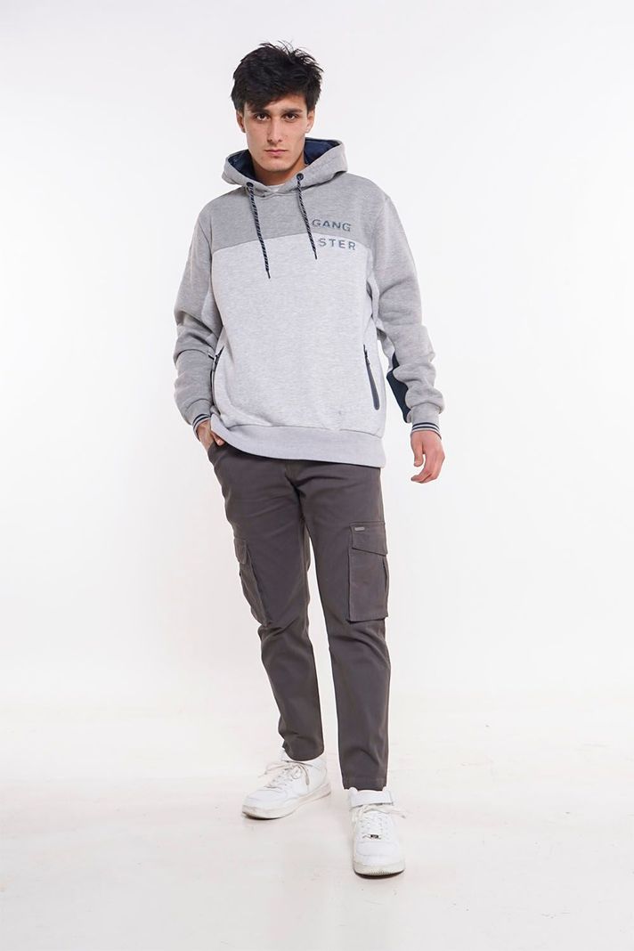 Pantalon Jogger Canvas Tradicional Gris Gangster-3