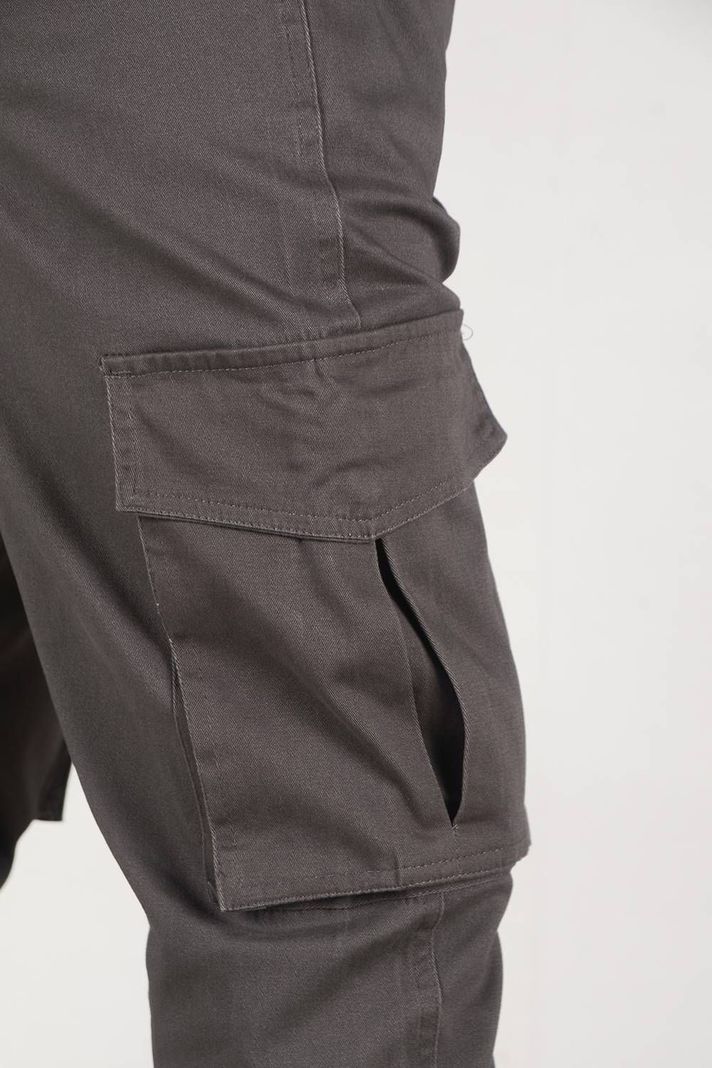 Pantalon Jogger Canvas Tradicional Gris Gangster-5