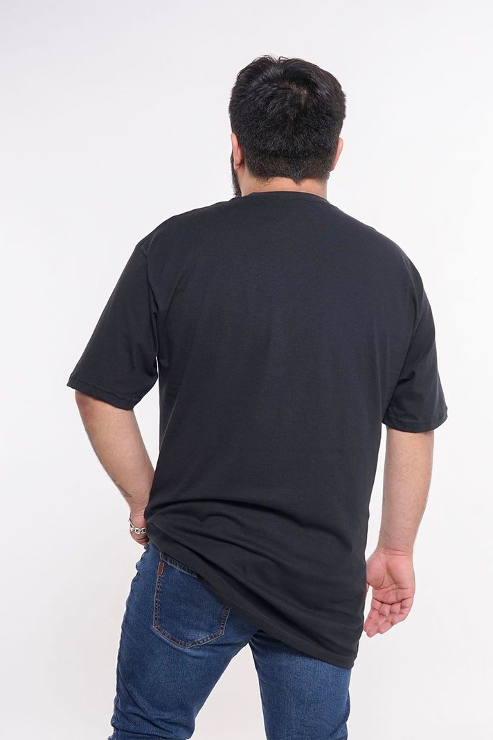 Plus Polera Mc Básica Caut Negro Gangster-1