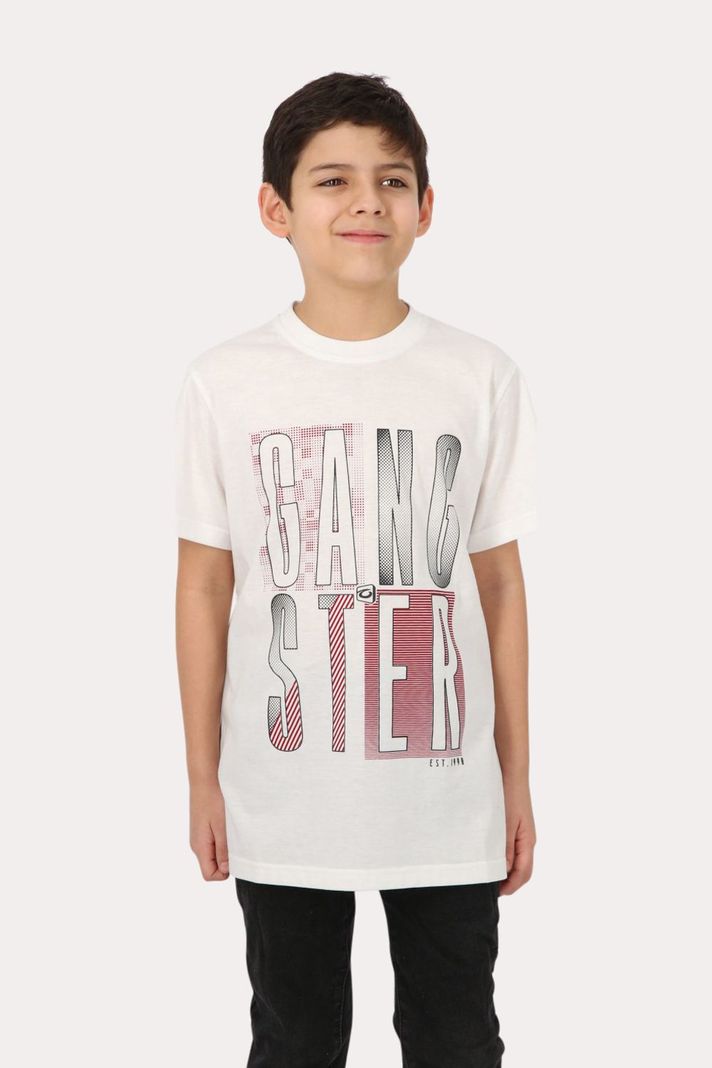 Teen Polera Mc Básica  Santo Blanco Gangster-0